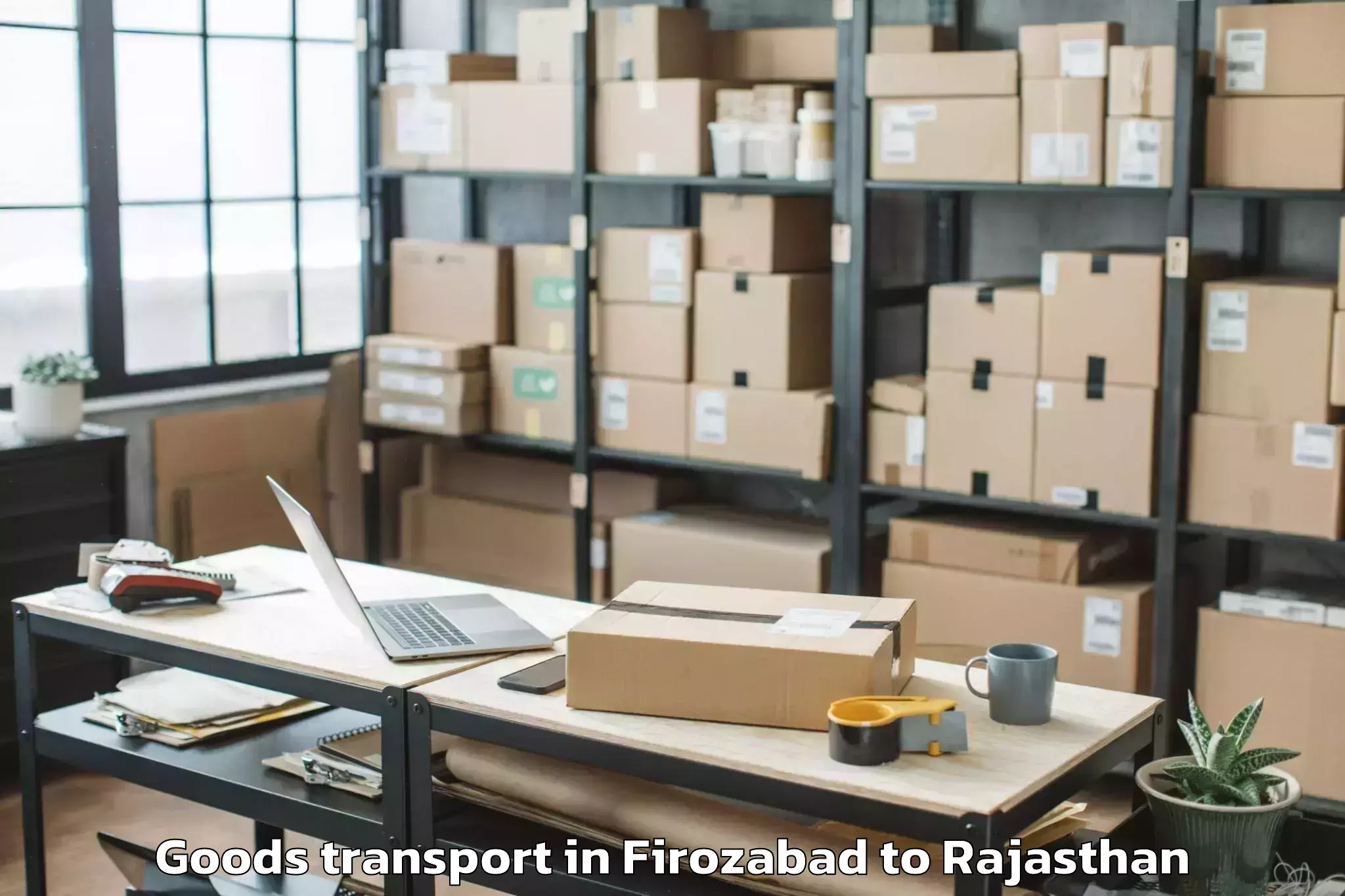 Hassle-Free Firozabad to Padampur Sri Ganganagar Goods Transport